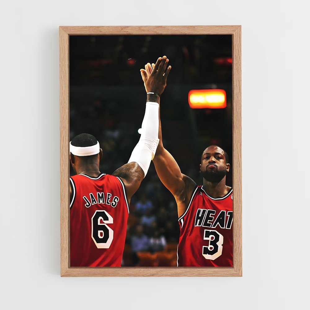 Poster Heat Legacy – affiche Basketball (vue 4)